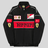 Veste de Course Ferrari Vintage Unisexe – Style Rétro F1