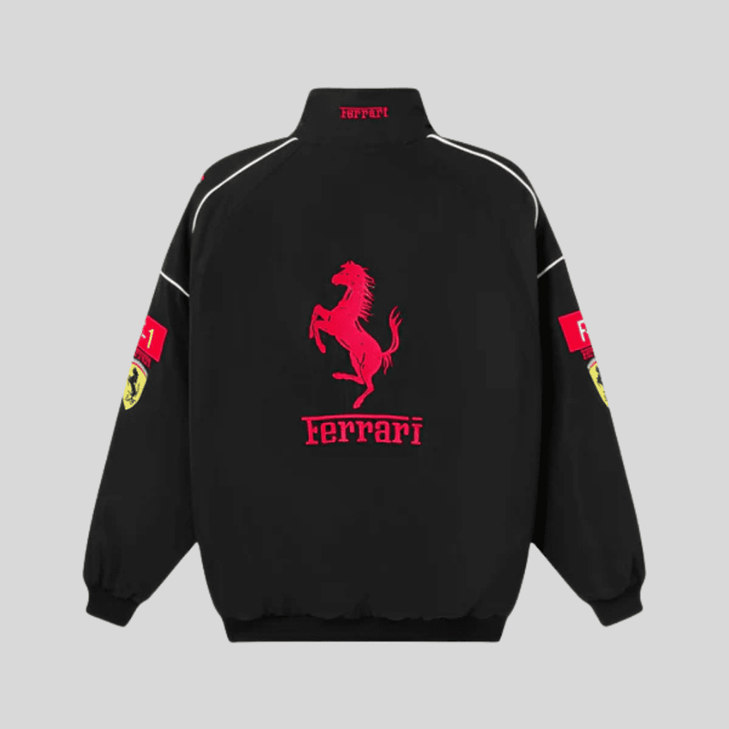Veste de Course Ferrari Vintage Unisexe – Style Rétro F1