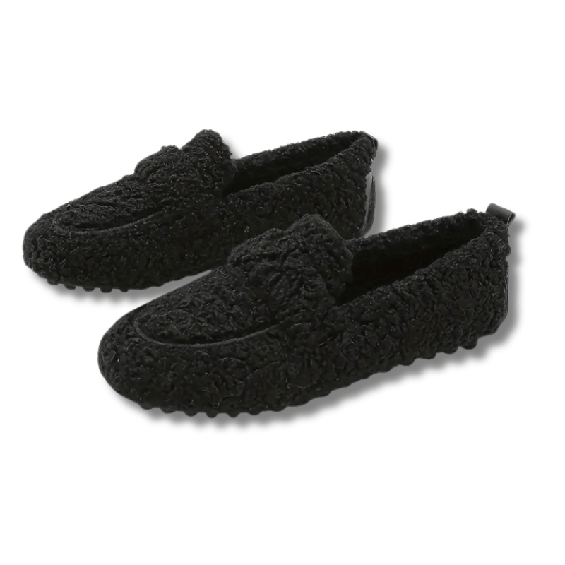 Chaussons DouceMarche – Mocassins d’Intérieur en Peluche, Confort Moelleux et Chaleur Douillette