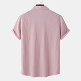 Chemise en Lin pour Homme – Manches Courtes – Légère & Élégante pour l’Été