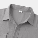 Chemise en Lin pour Homme – Manches Courtes – Légère & Élégante pour l’Été