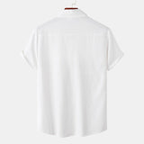 Chemise en Lin pour Homme – Manches Courtes – Légère & Élégante pour l’Été