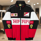 Veste de Course Ferrari Vintage Unisexe – Style Rétro F1