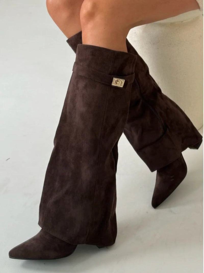 Stivali Élégants en Daim – Chic et Confort pour Toutes les Occasions