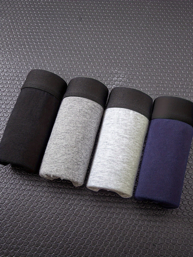 Lot de 4 Boxers Homme Daan – Confort et Élasticité en Coton Respirant