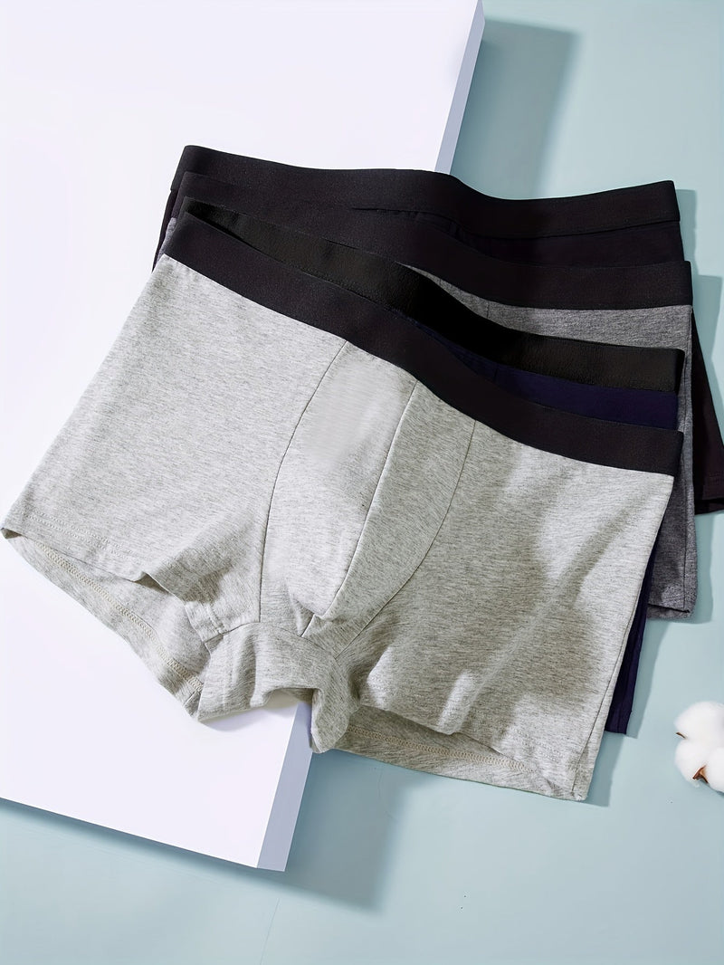 Lot de 4 Boxers Homme Daan – Confort et Élasticité en Coton Respirant