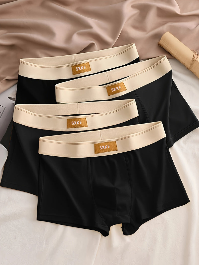 Lot de 4 Boxers Homme Daan – Confort et Élasticité en Coton Respirant