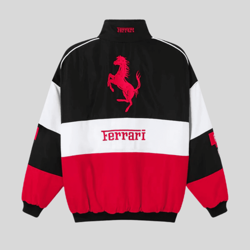 Veste de Course Ferrari Vintage Unisexe – Style Rétro F1