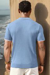 Polo Aule en Maille Côtelée – Style Estival & Confort Moderne