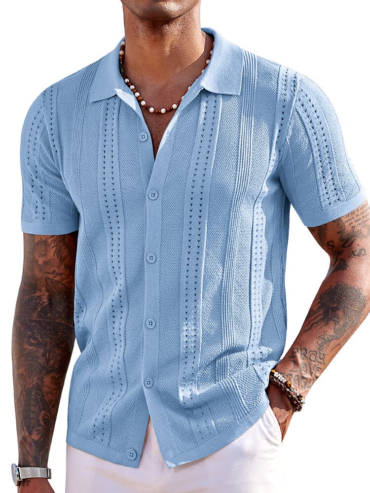 Chemise Légère en Maille pour l’Été – Respirante & Style Décontracté de Plage