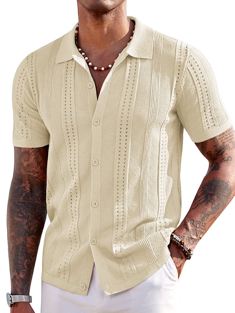 Chemise Légère en Maille pour l’Été – Respirante & Style Décontracté de Plage
