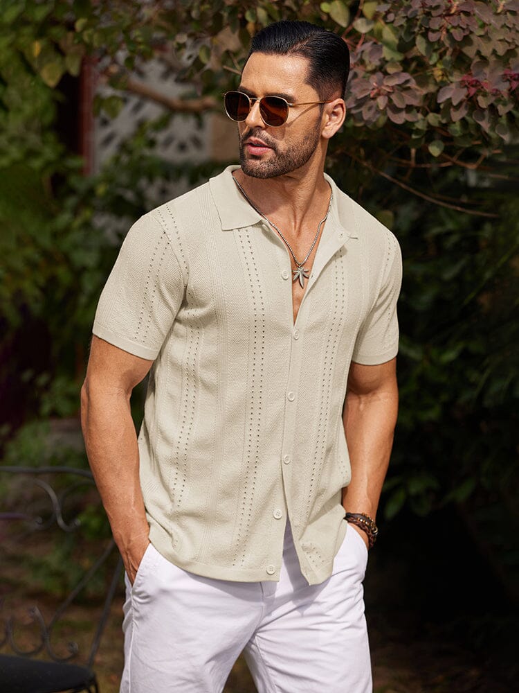 Chemise Légère en Maille pour l’Été – Respirante & Style Décontracté de Plage