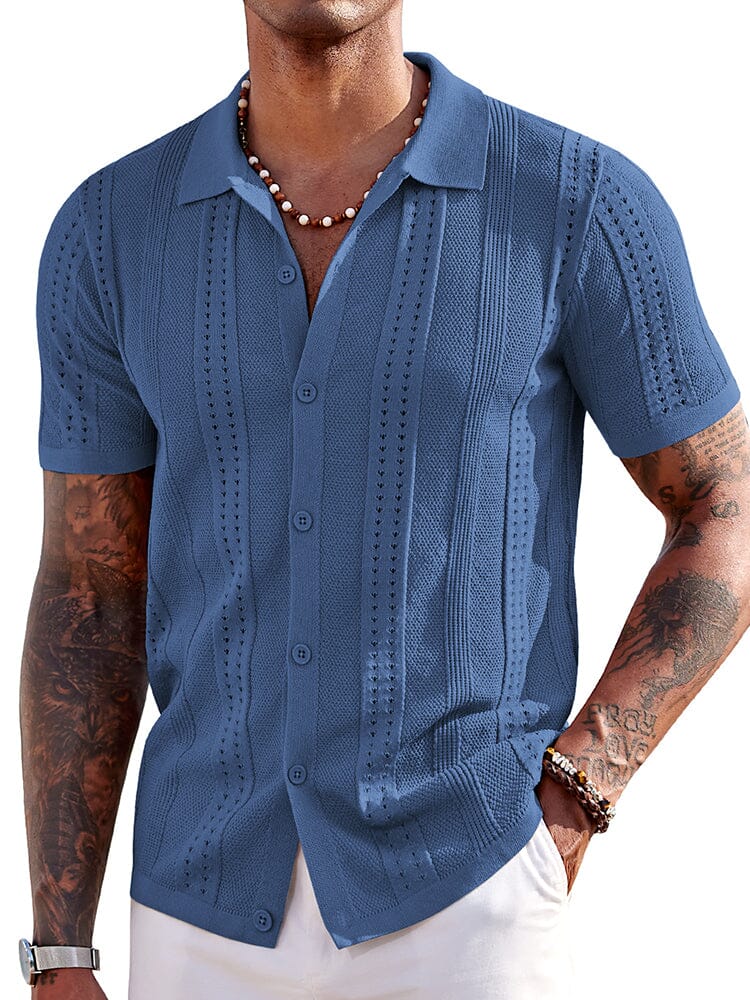 Chemise Légère en Maille pour l’Été – Respirante & Style Décontracté de Plage