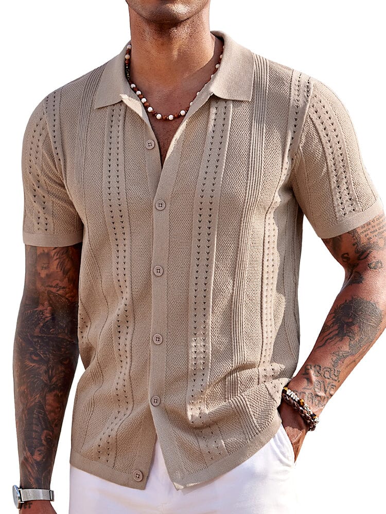 Chemise Légère en Maille pour l’Été – Respirante & Style Décontracté de Plage