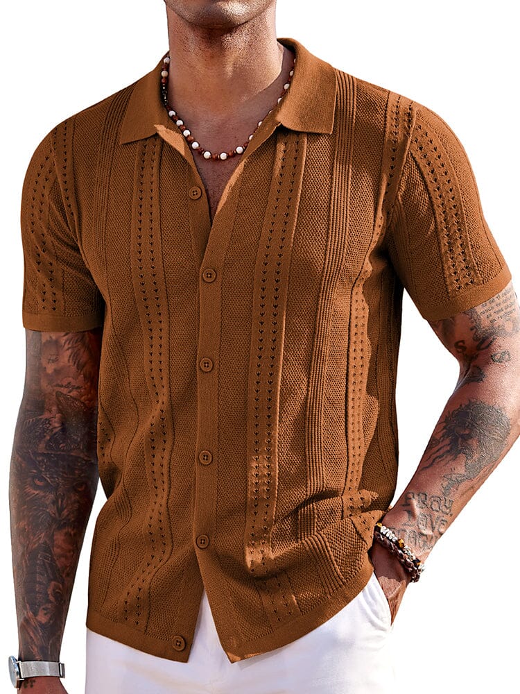 Chemise Légère en Maille pour l’Été – Respirante & Style Décontracté de Plage