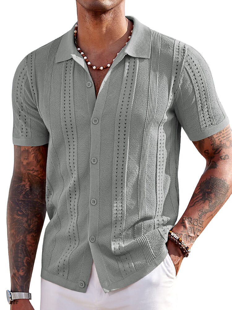 Chemise Légère en Maille pour l’Été – Respirante & Style Décontracté de Plage