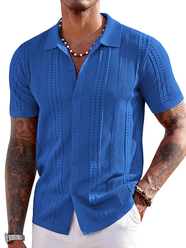 Chemise Légère en Maille pour l’Été – Respirante & Style Décontracté de Plage