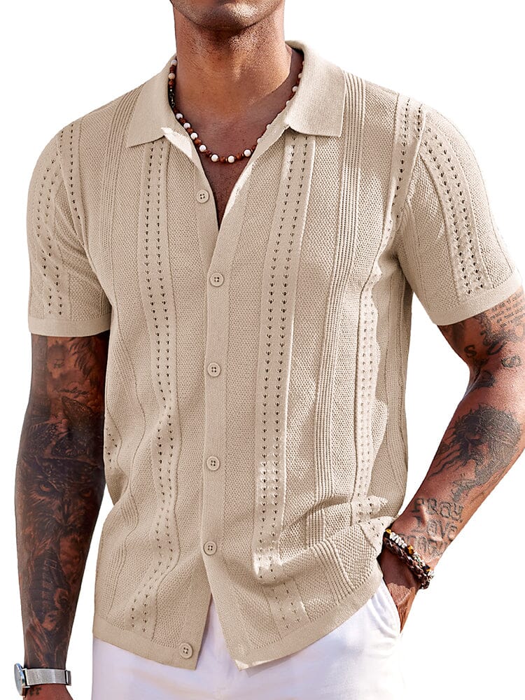Chemise Légère en Maille pour l’Été – Respirante & Style Décontracté de Plage