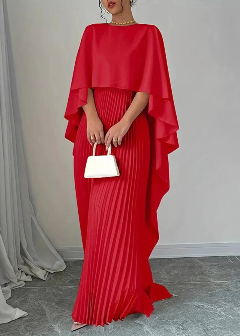 Isadora | Robe Longue à Manches Chauve-Souris