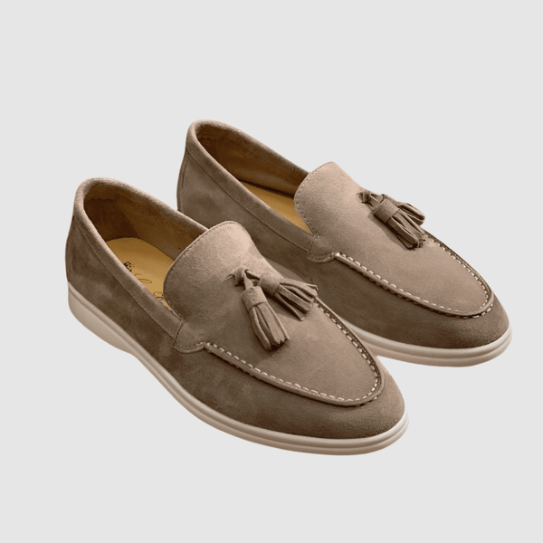 Mocassins Homme en Suède Véritable – Élégance Décontractée et Confort Estival