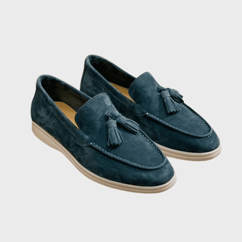 Mocassins Homme en Suède Véritable – Élégance Décontractée et Confort Estival