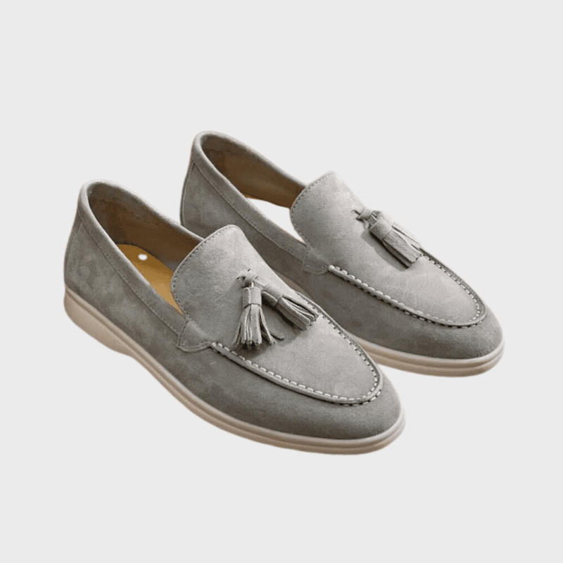 Mocassins Homme en Suède Véritable – Élégance Décontractée et Confort Estival