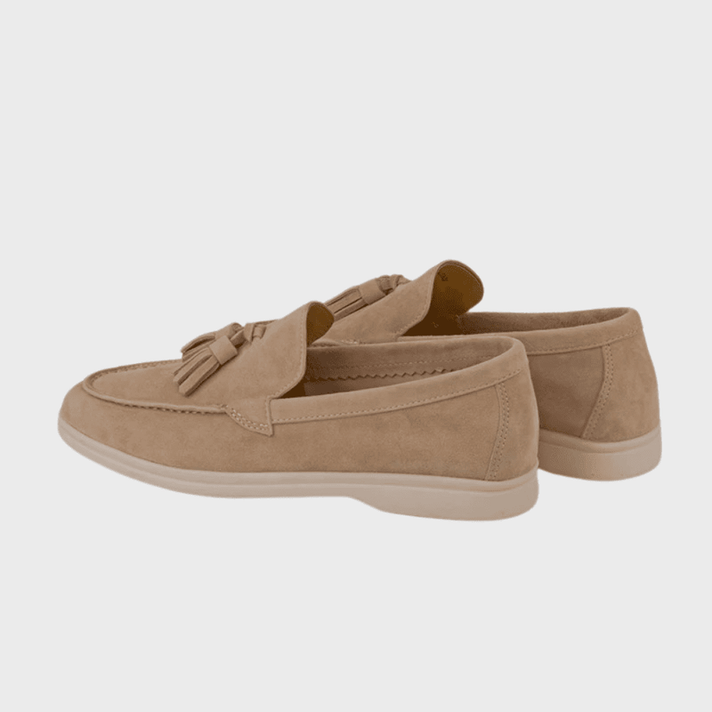Mocassins Homme en Suède Véritable – Élégance Décontractée et Confort Estival