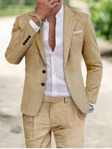 Hugo | Costume Homme en Lin Respirant Slim Fit