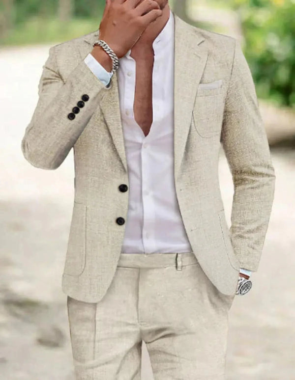 Hugo | Costume Homme en Lin Respirant Slim Fit