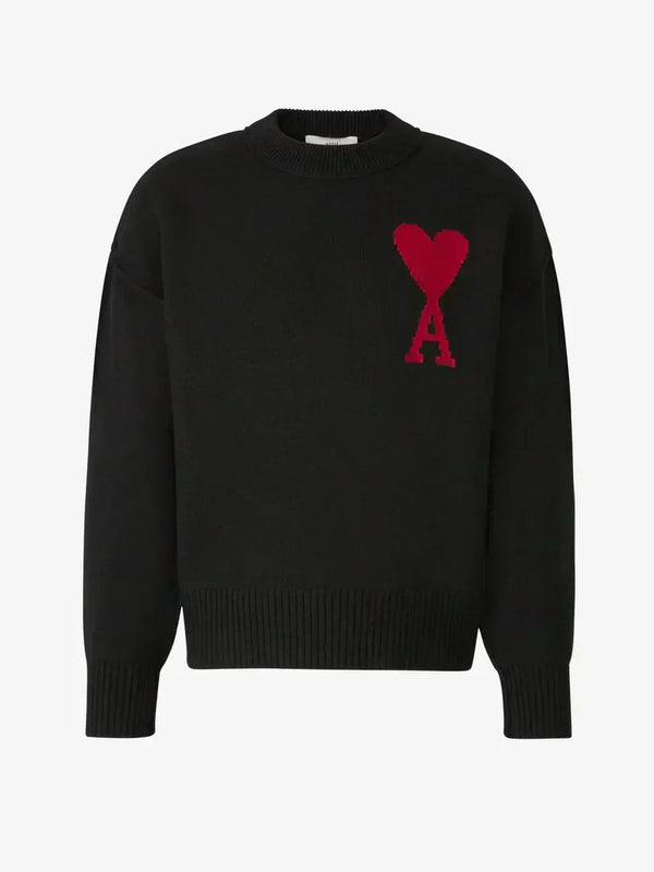 Pull en Laine Unisexe HeartLoom – Design Élégant avec Logo Cœur