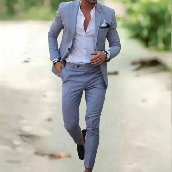 Lorenzo | Costume Lin Coton Homme Slim Fit Été