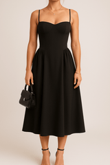 Séléna | Robe Midaxi Patineuse Plissée