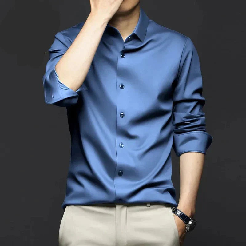 Terence – Chemise en Soie pour Homme – Élégance et Confort Intemporels