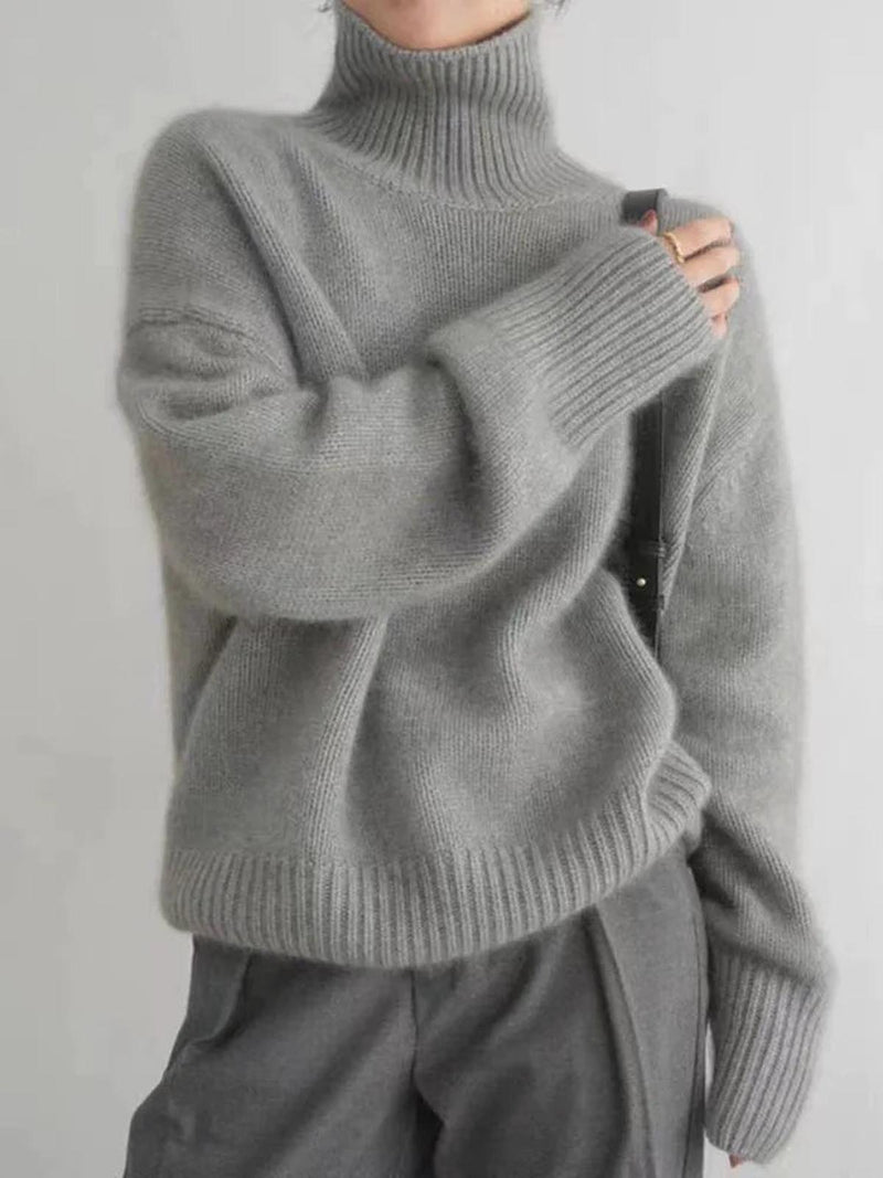 Almée | Pull Col Roulé Femme en Cachemire