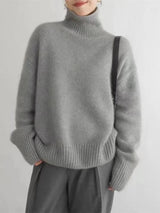 Almée | Pull Col Roulé Femme en Cachemire