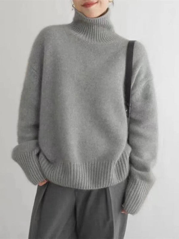 Almée | Pull Col Roulé Femme en Cachemire