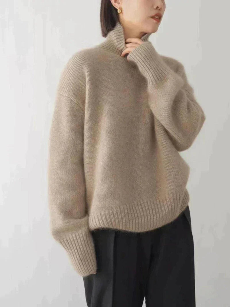 Almée | Pull Col Roulé Femme en Cachemire