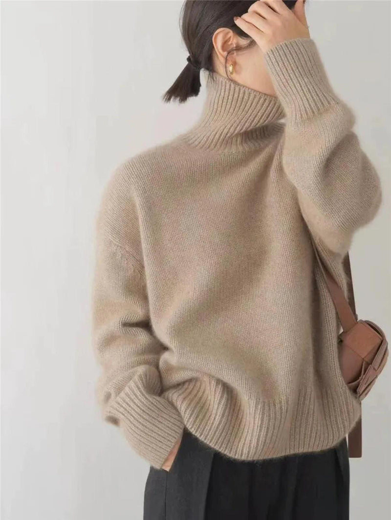 Almée | Pull Col Roulé Femme en Cachemire