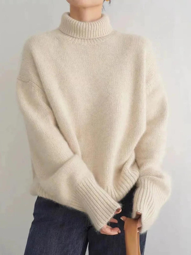 Almée | Pull Col Roulé Femme en Cachemire