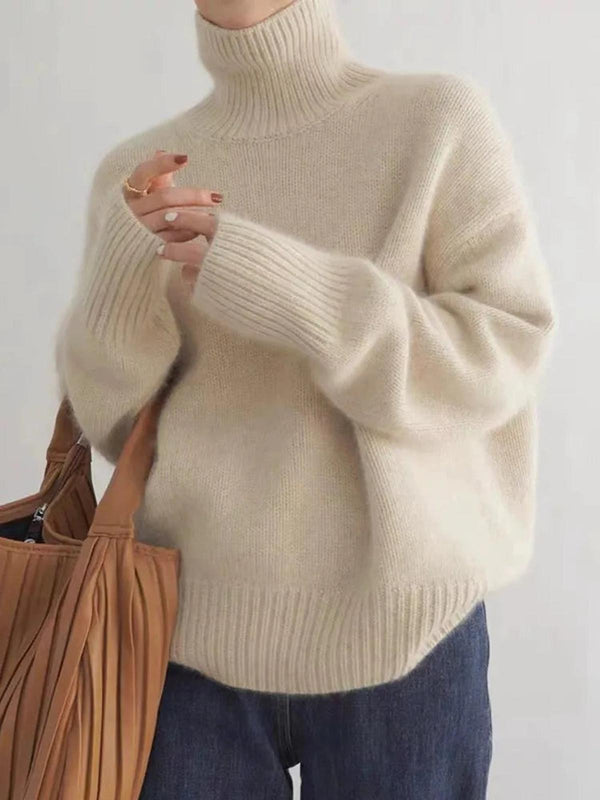 Almée | Pull Col Roulé Femme en Cachemire