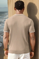 Polo Aule en Maille Côtelée – Style Estival & Confort Moderne