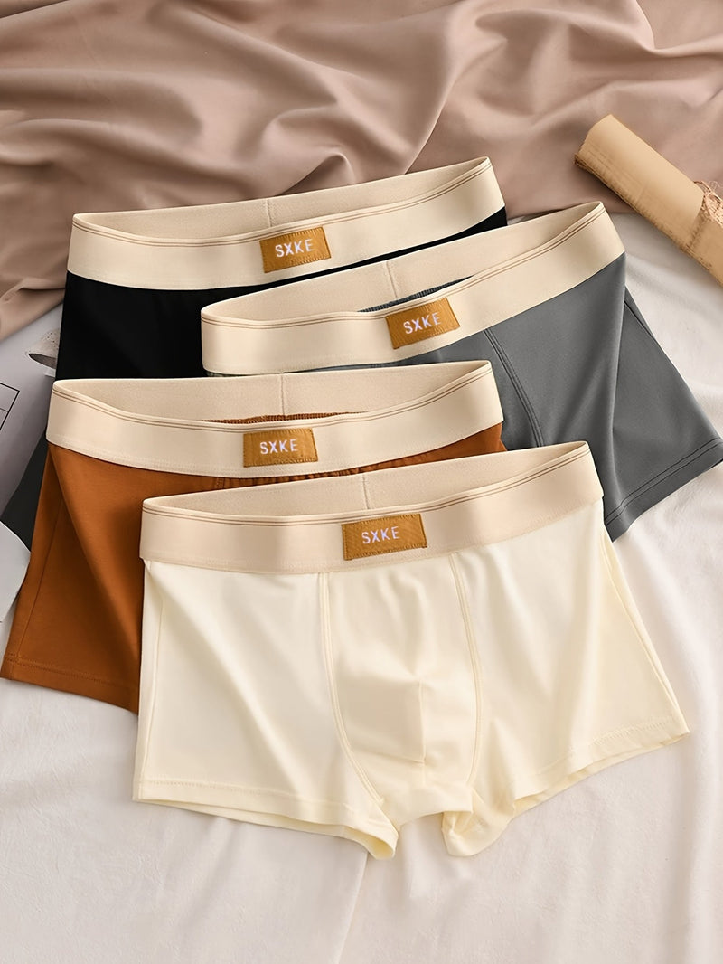 Lot de 4 Boxers Homme Daan – Confort et Élasticité en Coton Respirant