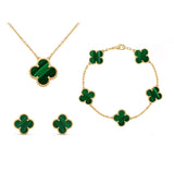 Set de Bijoux Frida Clover – Élégance intemporelle avec collier, bracelet et boucles d'oreilles