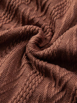 Polo Tricoté à Motif Jacquard Géométrique – Élégance Moderne & Confort Absolu