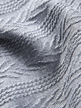 Polo Tricoté à Motif Jacquard Géométrique – Élégance Moderne & Confort Absolu